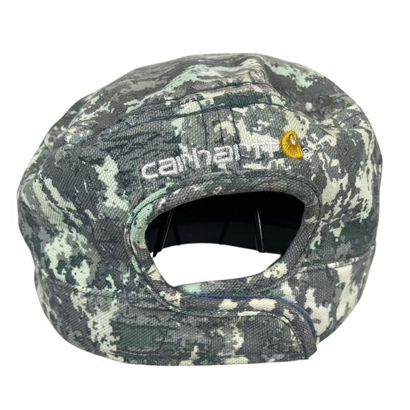 Carhartt Hat 100% Cotton Hat Gray Camo Military Cap - Picture 4 of 8